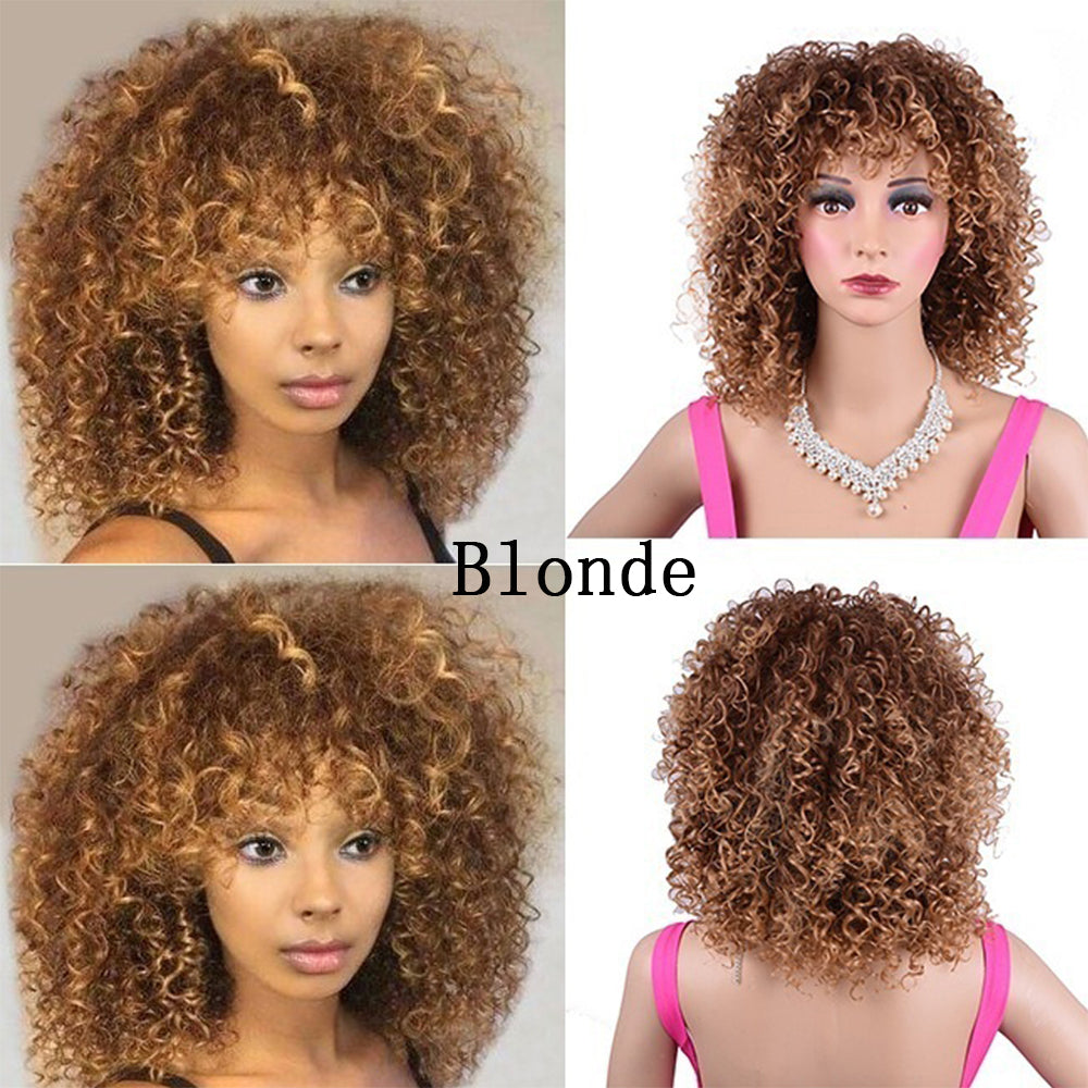 Synthetic Afro Curly Wig African Wigs For Black Women