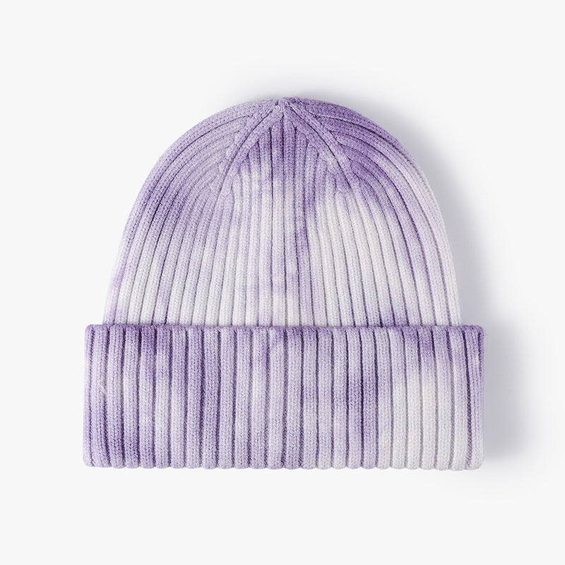 Tie-dye Personalized Wool Hat To Keep Warm