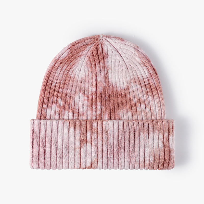 Tie-dye Personalized Wool Hat To Keep Warm