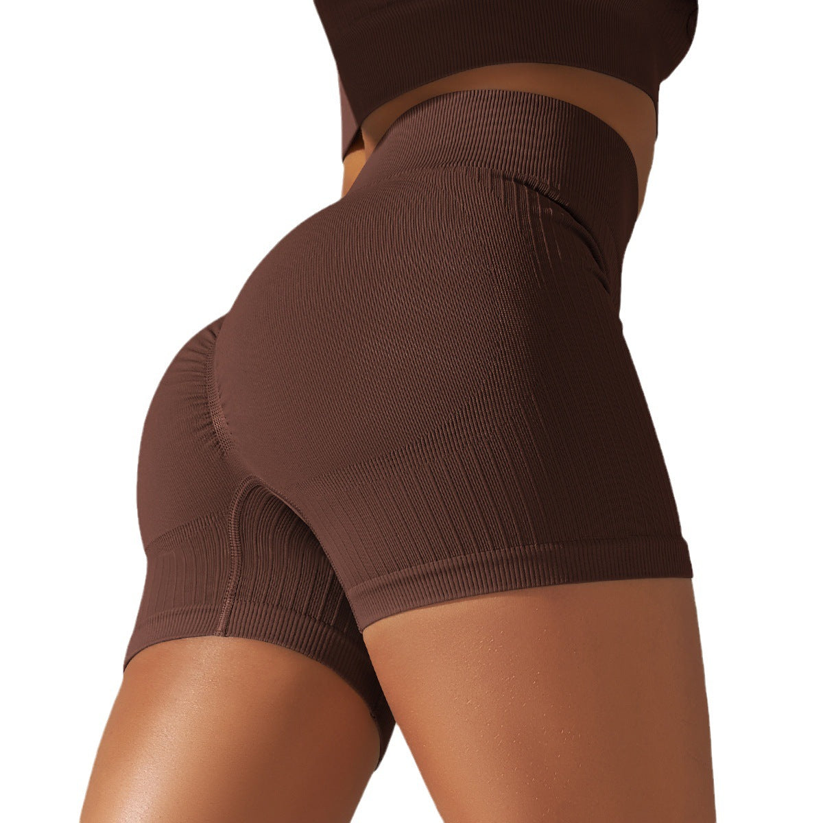 Seamless Thread Knitted Yoga Pants High Waist Hip Lift