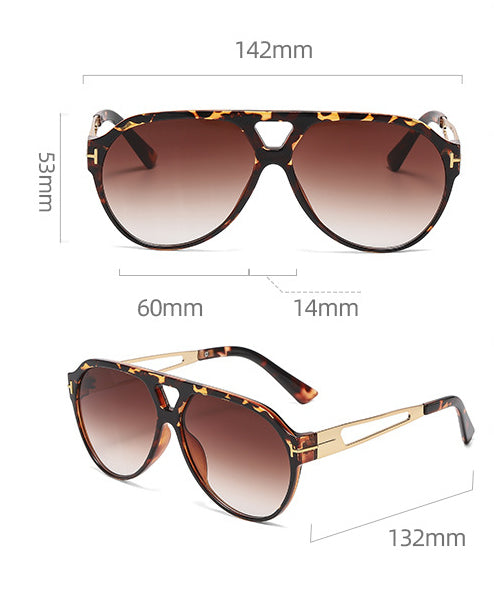 Shang Men's And Women's Double Beam Sunglasses