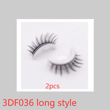 Reusable 3D Mink Lashes Natural False Eyelashes Self Adhesive Fake Glue Free Makeup Eyelash Extension Silk