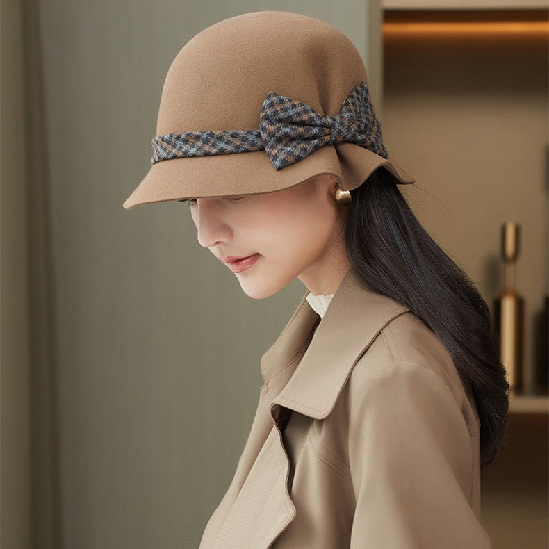 Elegant And Versatile Women's Wool Hat