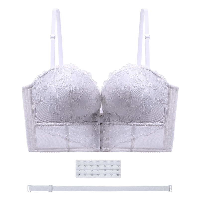 Women's Front And Rear Buckle Strapless Underwear