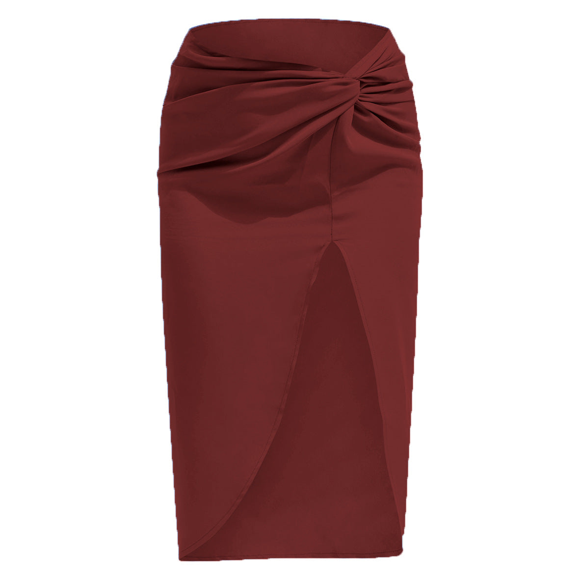 Women's High Waist Twisted Irregular Skirt