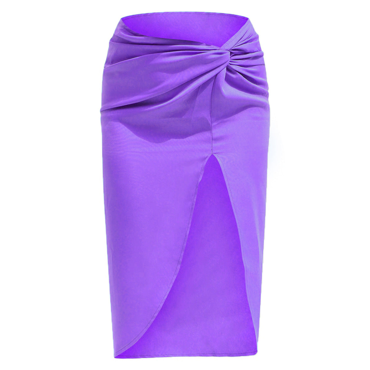 Women's High Waist Twisted Irregular Skirt