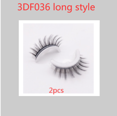 Reusable 3D Mink Lashes Natural False Eyelashes Self Adhesive Fake Glue Free Makeup Eyelash Extension Silk