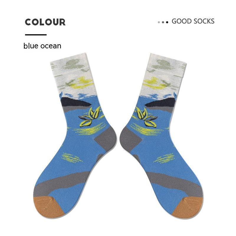 European And American Autumn And Winter Cotton Ins Tube Socks