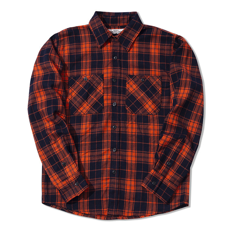 Heavy Thick Plaid Shirt For Men